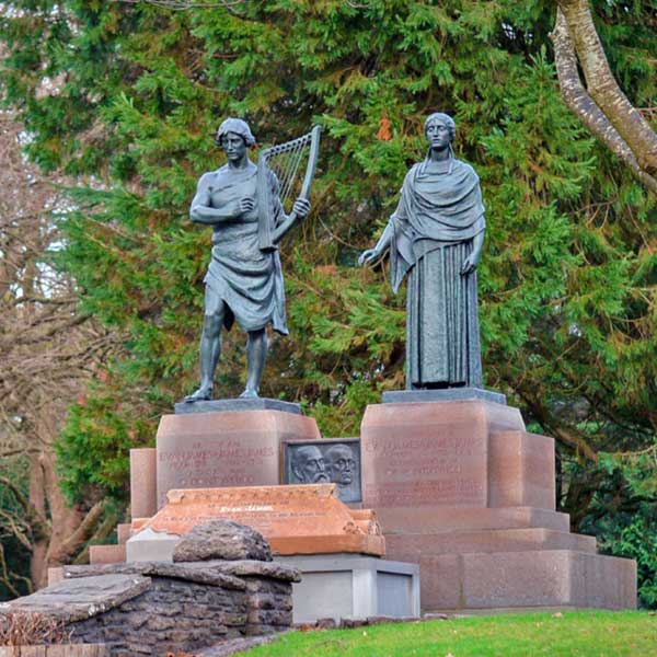 Statue in Pontypridd Park, RCT