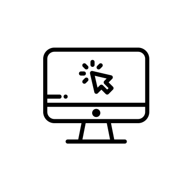Computer-screen-with-pointer